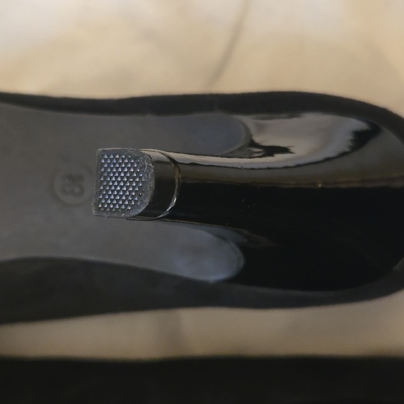 Dexflex Comfort Malinda Peep Toe Suede Pump Black Size 8.5 - Picture 11 of 12